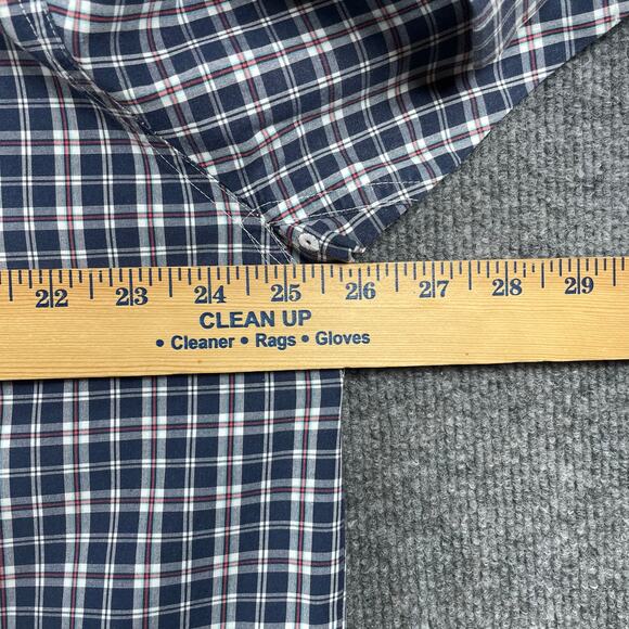 Ariat Pro Series Button Down Shirt Men's XL Blue/Red Plaid SS Western Cowboy - Picture 6 of 11